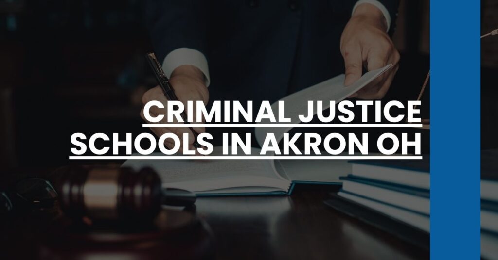 Criminal Justice Schools in Akron OH Feature Image