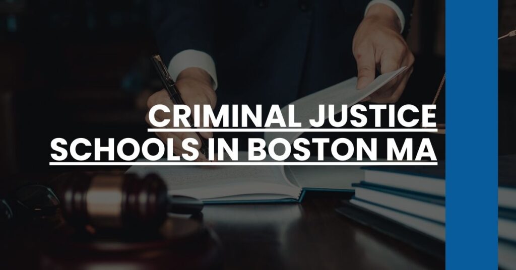 Criminal Justice Schools in Boston MA Feature Image