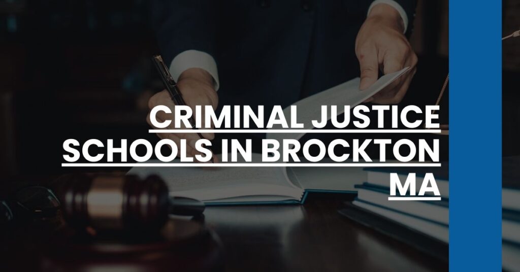 Criminal Justice Schools in Brockton MA Feature Image