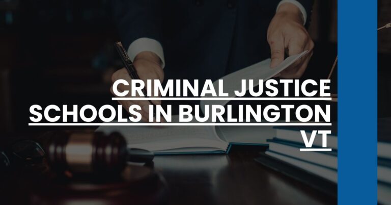 Criminal Justice Schools in Burlington VT Feature Image