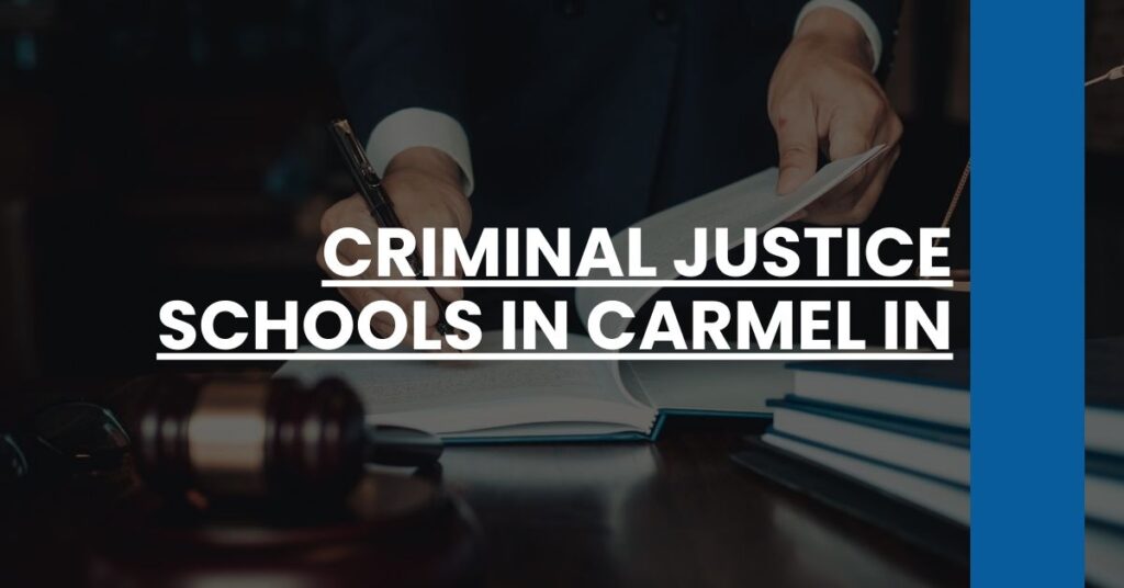 Criminal Justice Schools in Carmel IN Feature Image