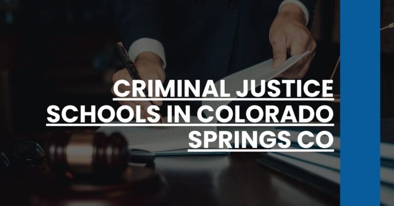 Criminal Justice Schools in Colorado Springs CO Feature Image