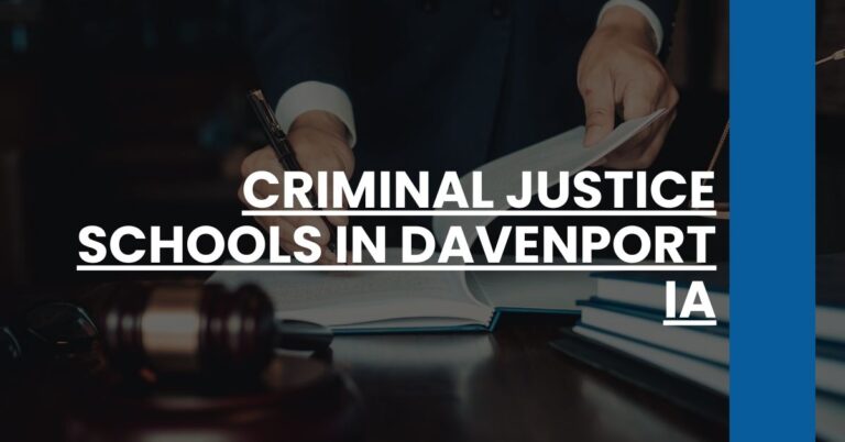 Criminal Justice Schools in Davenport IA Feature Image