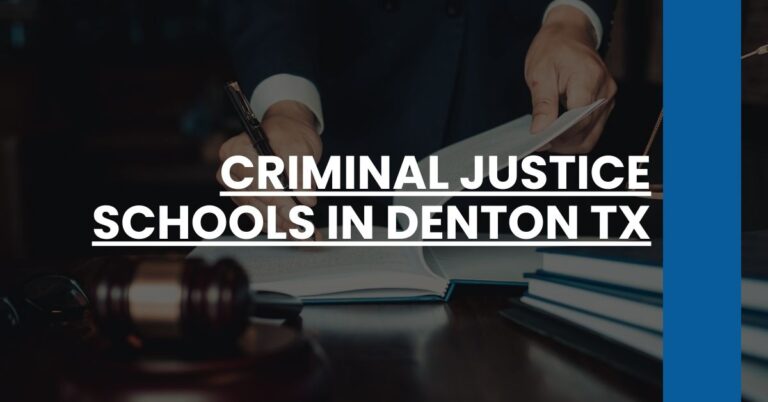 Criminal Justice Schools in Denton TX Feature Image