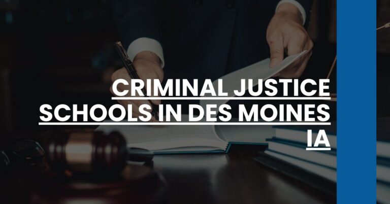 Criminal Justice Schools in Des Moines IA Feature Image