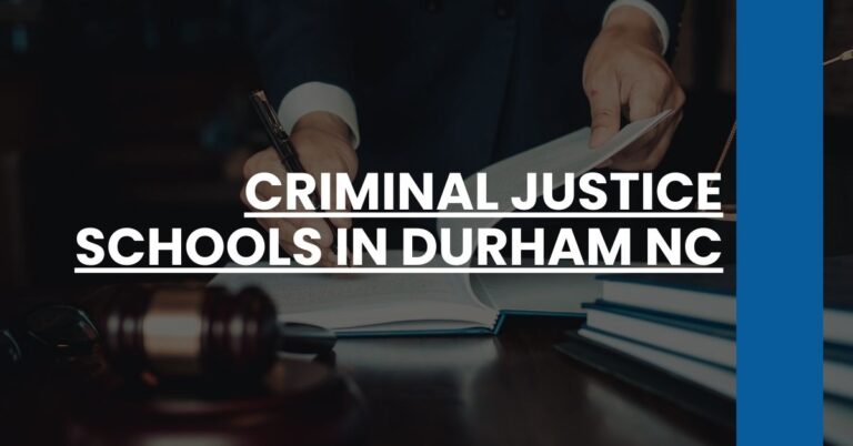 Criminal Justice Schools in Durham NC Feature Image