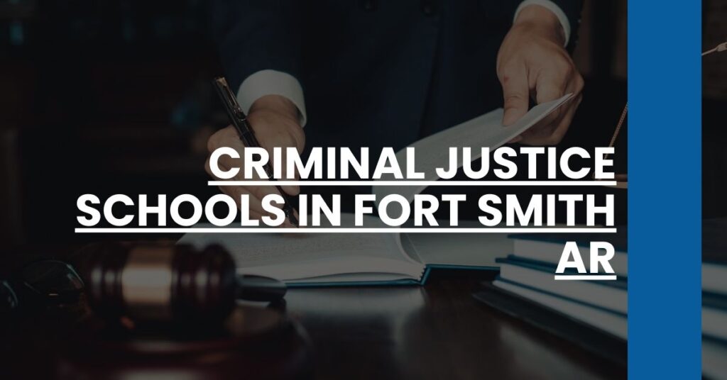 Criminal Justice Schools in Fort Smith AR Feature Image