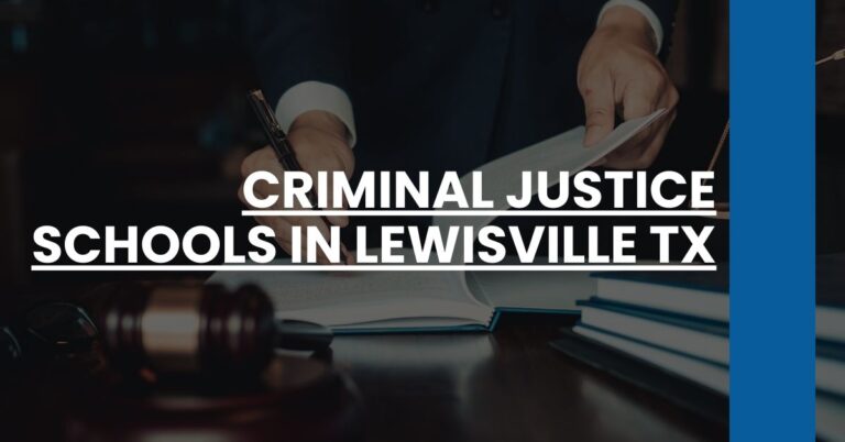 Criminal Justice Schools in Lewisville TX Feature Image