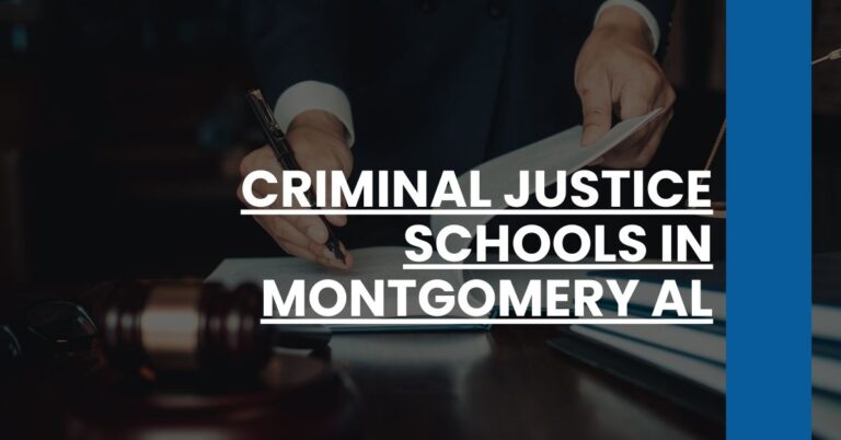 Criminal Justice Schools in Montgomery AL Feature Image