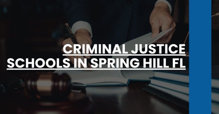 Criminal Justice Schools in Spring Hill FL Feature Image