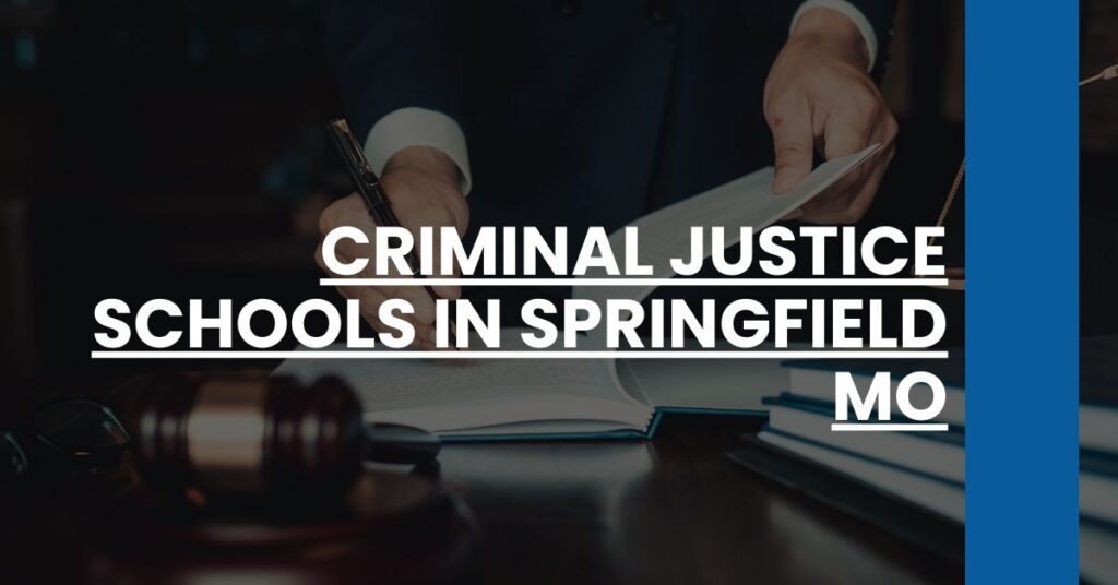 Criminal Justice Schools in Springfield MO Feature Image