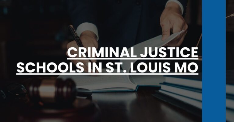 Criminal Justice Schools in St. Louis MO Feature Image