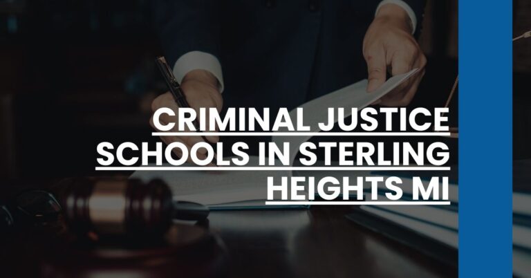 Criminal Justice Schools in Sterling Heights MI Feature Image