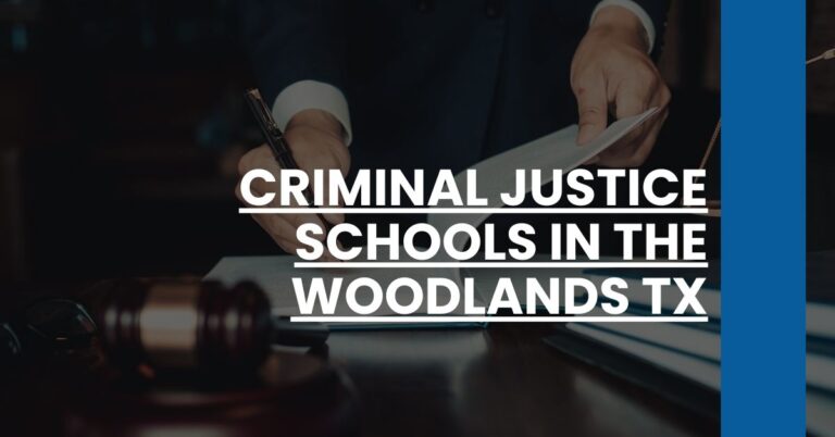 Criminal Justice Schools in The Woodlands TX Feature Image