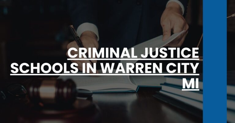 Criminal Justice Schools in Warren city MI Feature Image