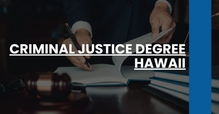 Criminal Justice Degree Hawaii Feature Image