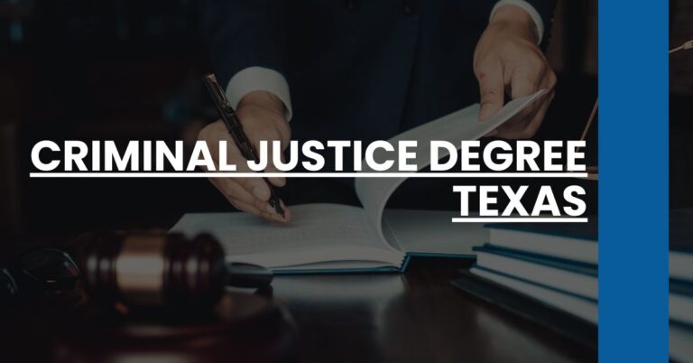 Criminal Justice Degree Texas Feature Image