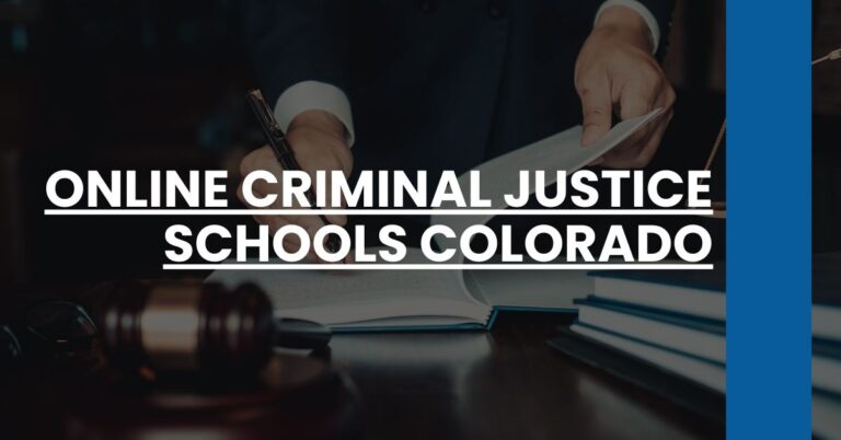 Online Criminal Justice Schools Colorado Feature Image