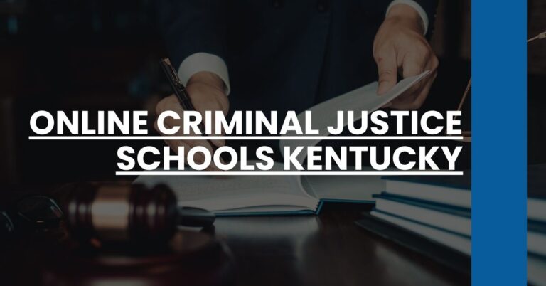 Online Criminal Justice Schools Kentucky Feature Image