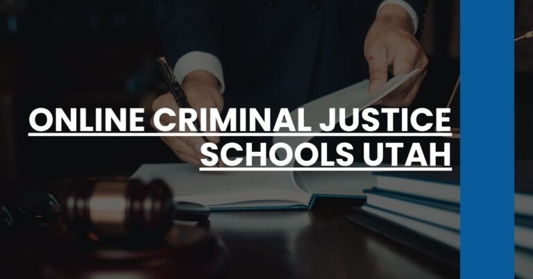 Online Criminal Justice Schools Utah Feature Image