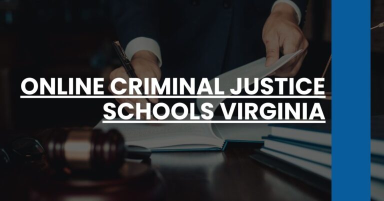 Online Criminal Justice Schools Virginia Feature Image