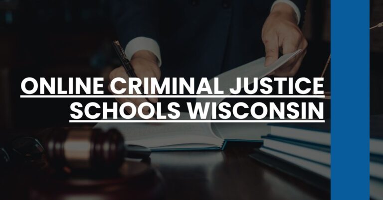 Online Criminal Justice Schools Wisconsin Feature Image